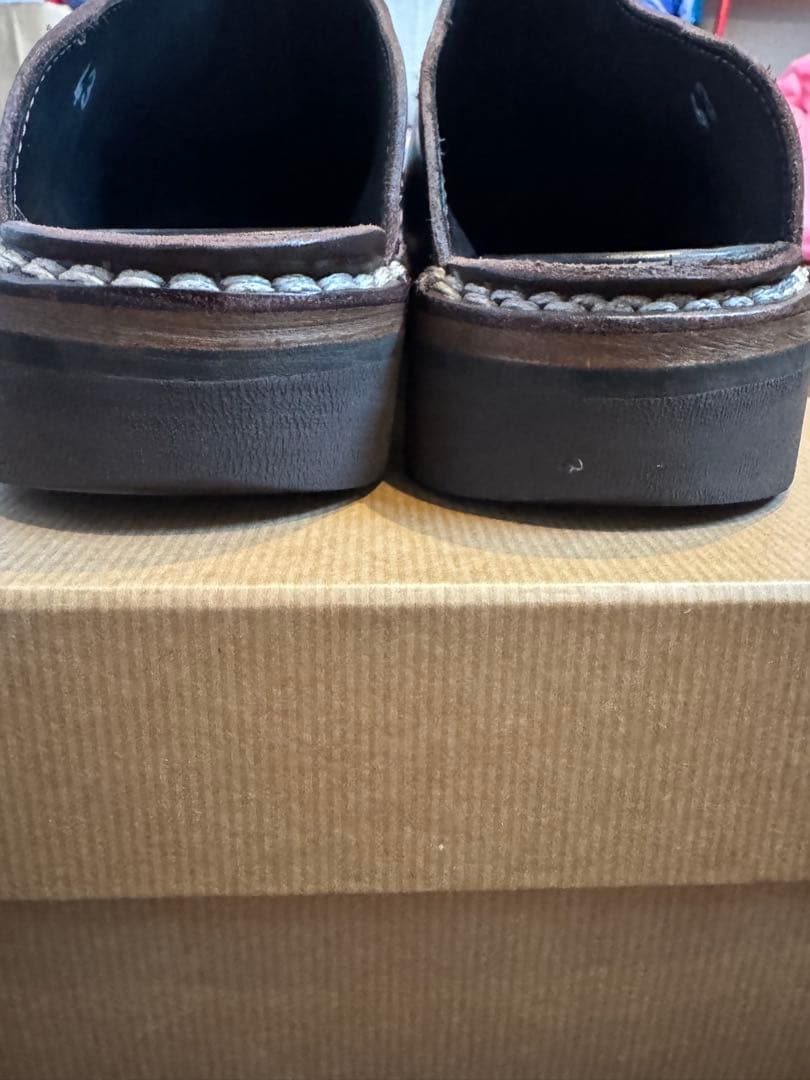 vernacolo レザー サボサンダル 43 こげ茶