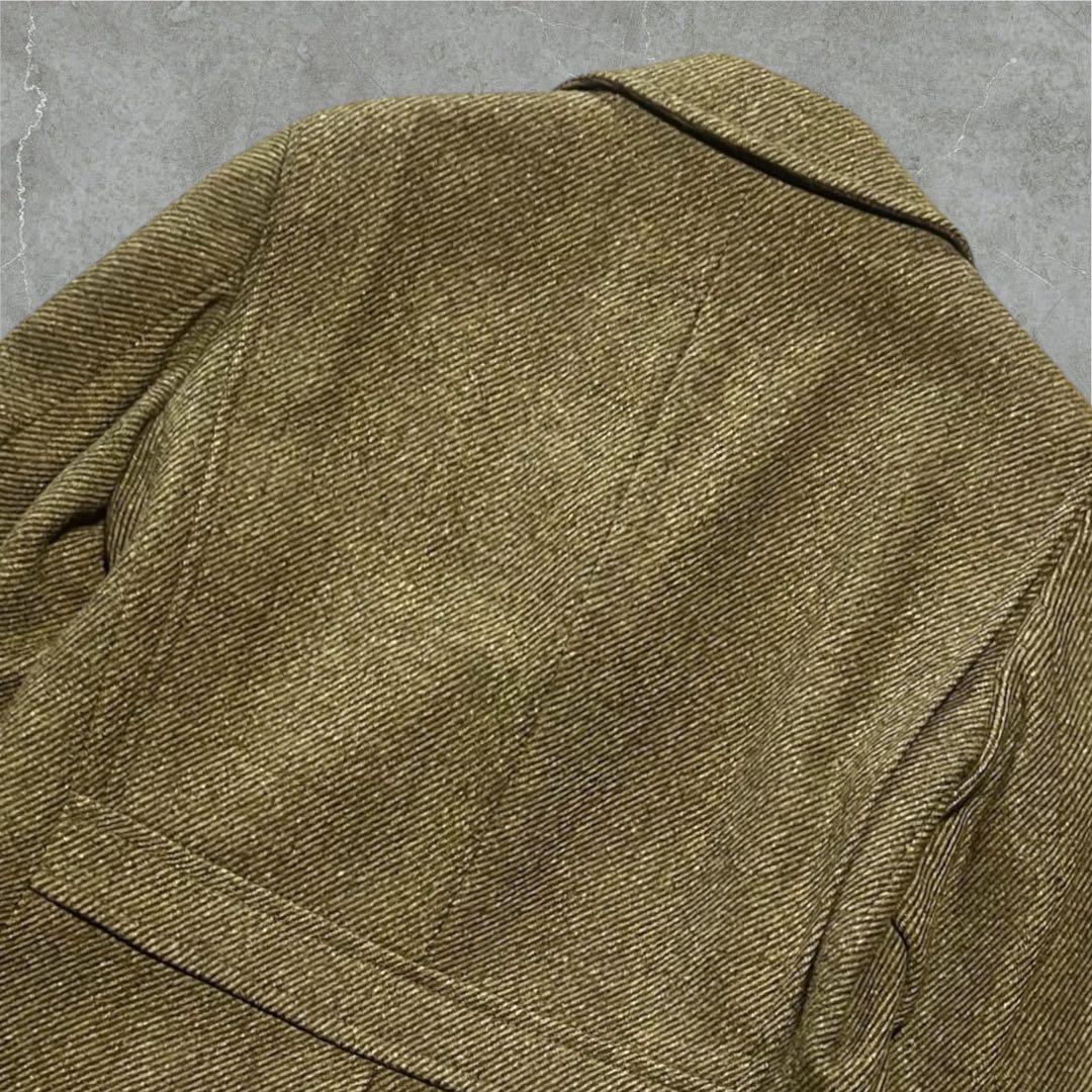70s80sWeatherCoatウールツイードハンティングジャケットUSA生地