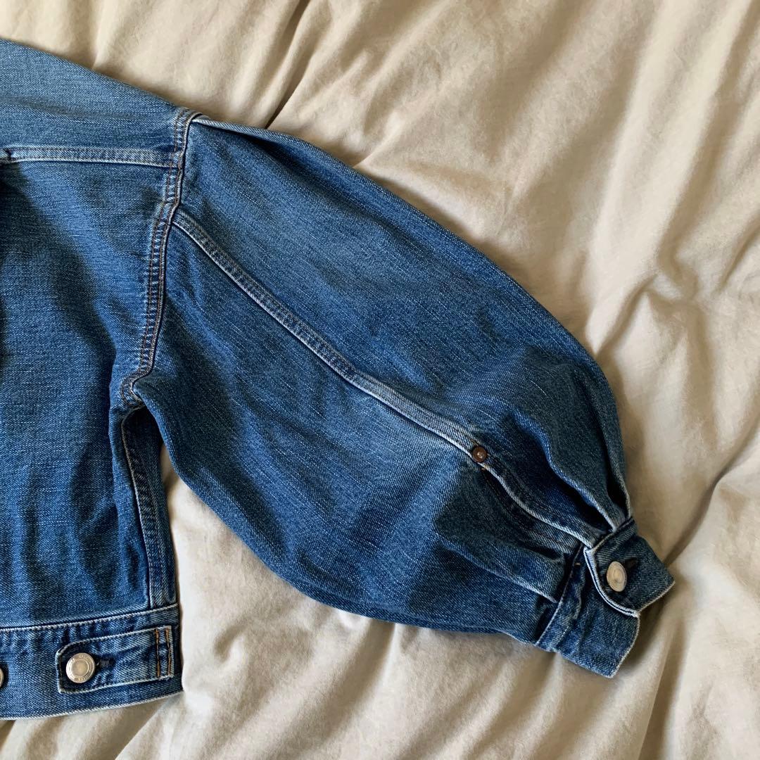ジャケット・アウター HYKE BALLOON SLEEVE DENIM JACKET SIZE1