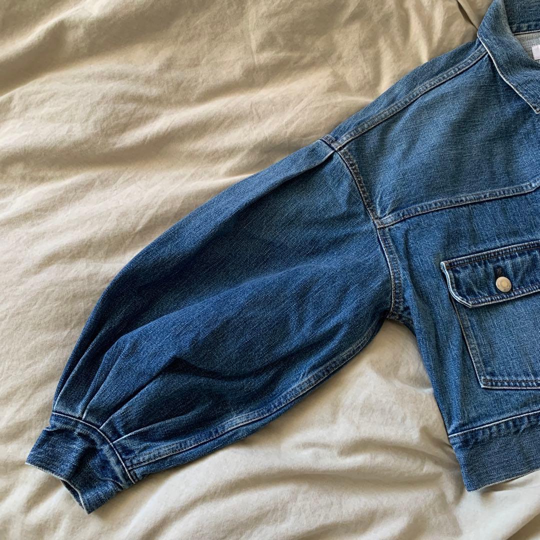 ジャケット・アウター HYKE BALLOON SLEEVE DENIM JACKET SIZE1