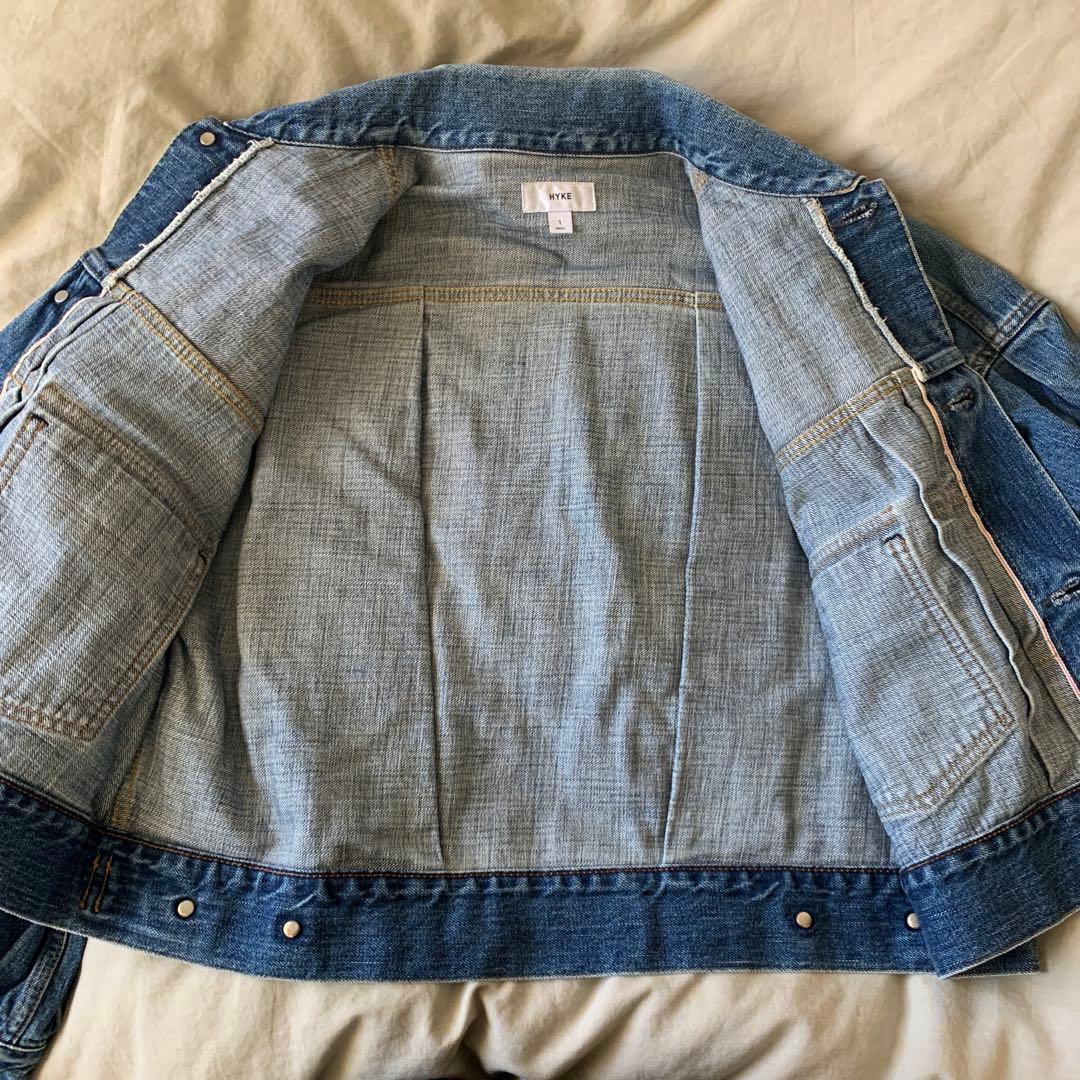 ジャケット・アウター HYKE BALLOON SLEEVE DENIM JACKET SIZE1