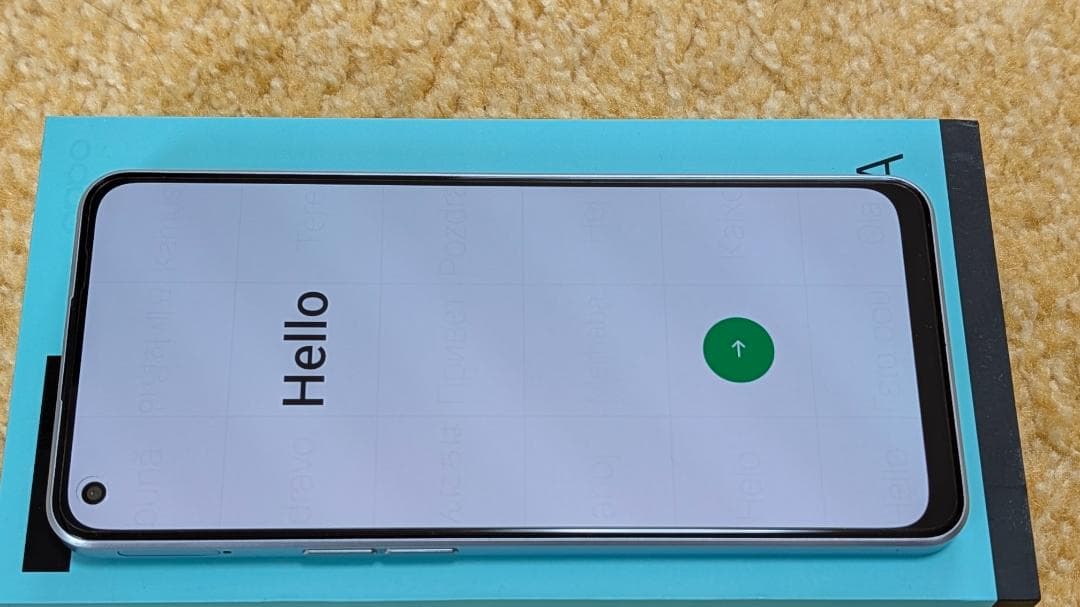 OPPO Reno7 A　ドリームブルー、カバー付き