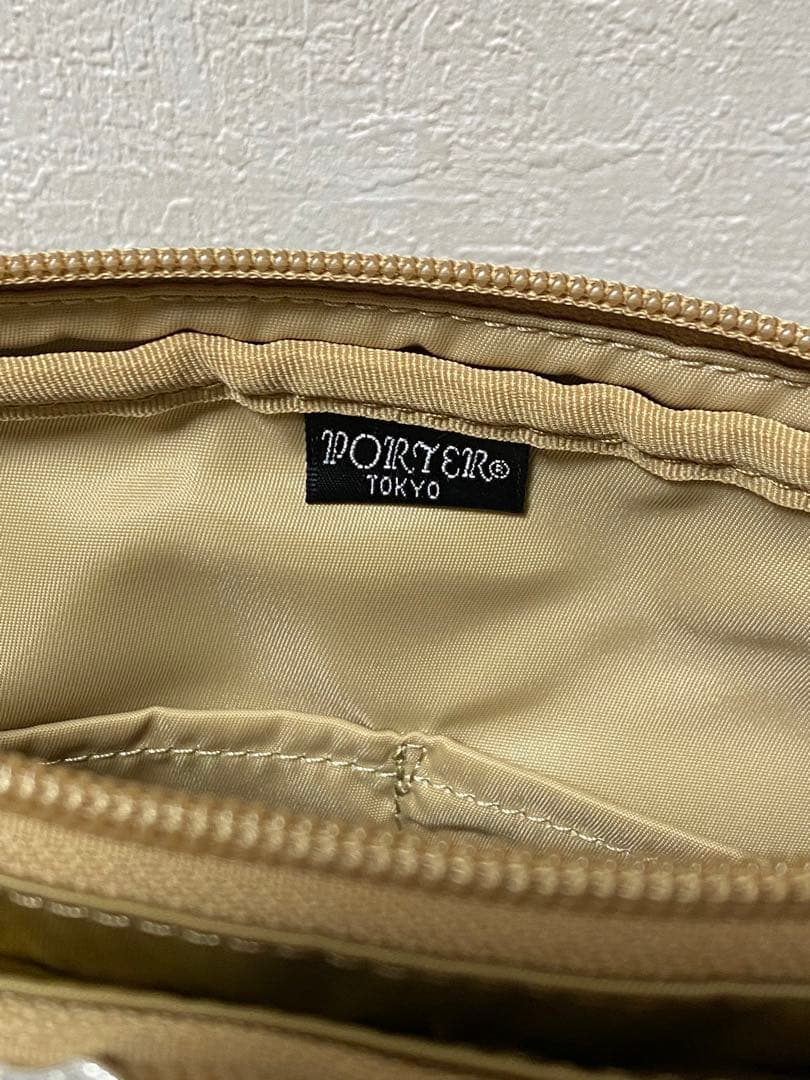 ポーター PLAN 2WAY ショルダーバッグ　ベージュ