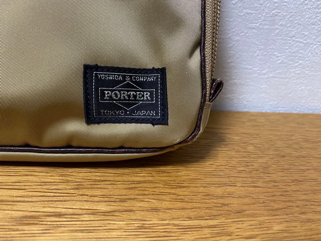 ポーター PLAN 2WAY ショルダーバッグ　ベージュ