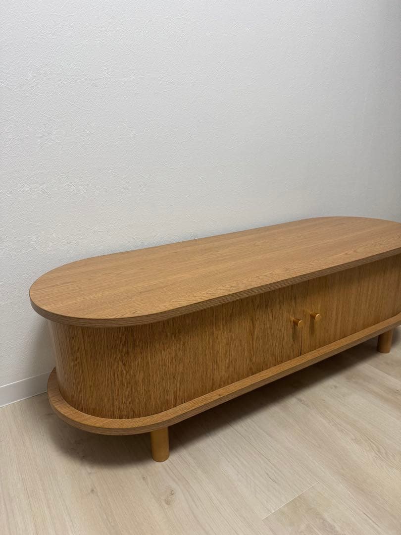 POPROOM 蛇腹ウッドテレビボード R1598 テレビ台　韓国　完売品