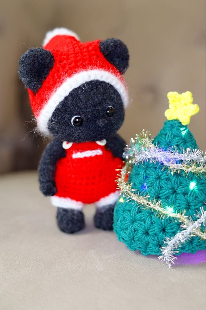 クリスマス ツリー 真っ黒クマ くまちゃん
