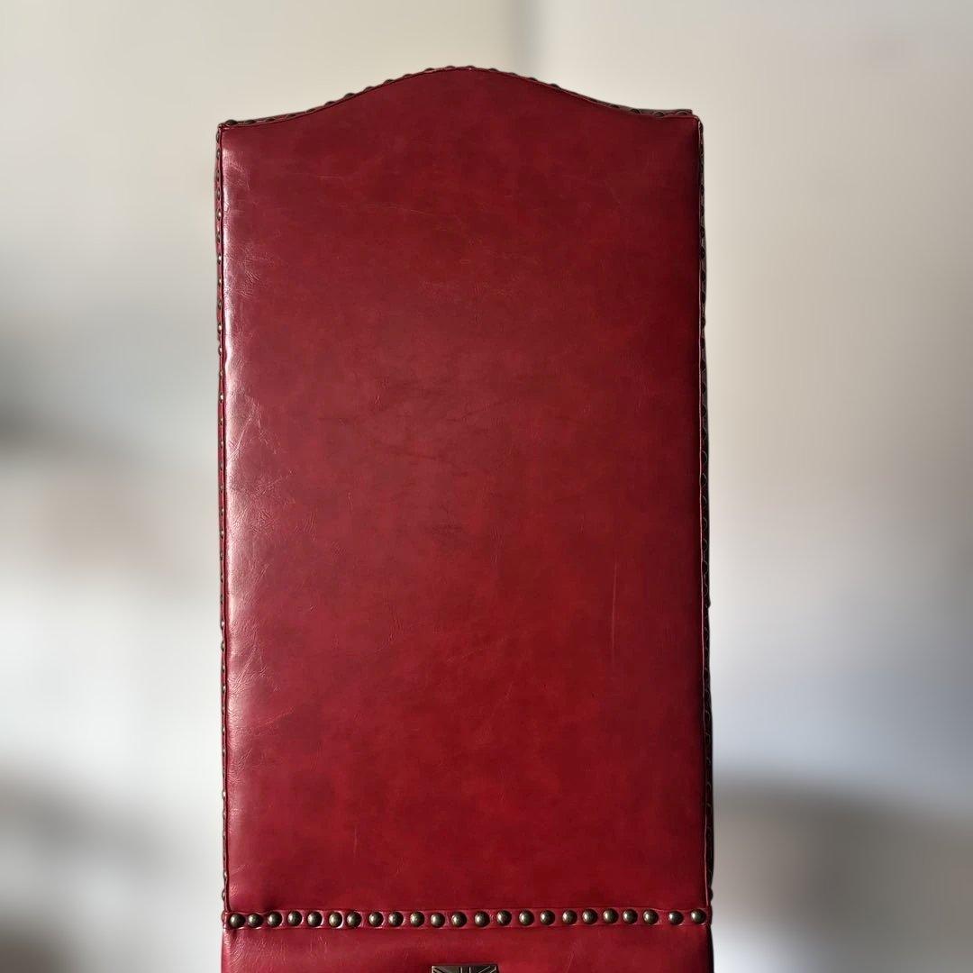 VINCENT ヴィンセント ハイバック ダイニングチェア レッド アンティーク