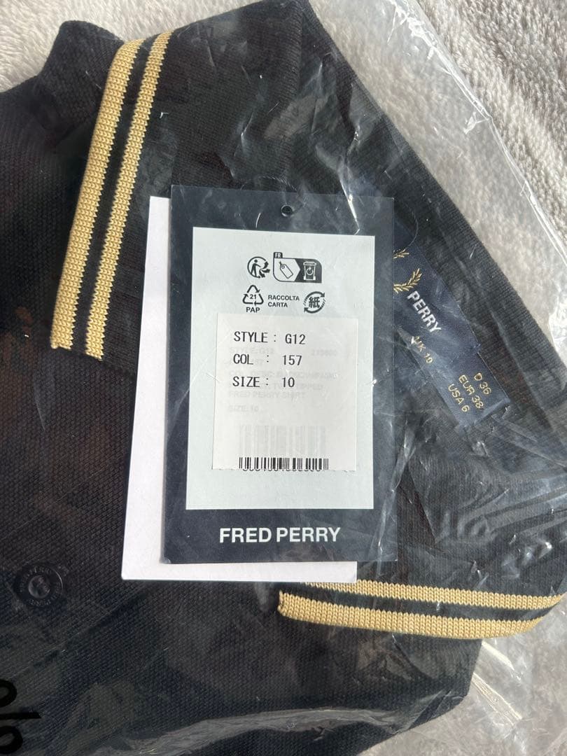 【未開封】【新品未使用】FRED PERRY ポロシャツ サイズ10 黒