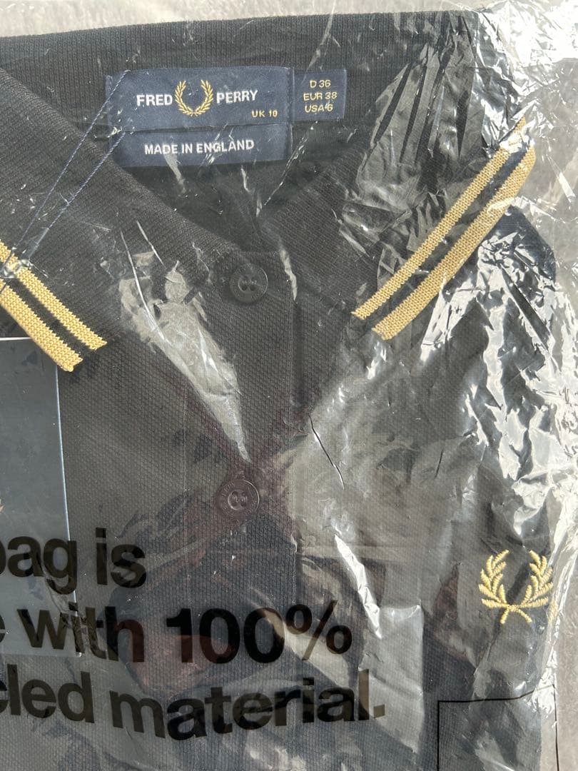 【未開封】【新品未使用】FRED PERRY ポロシャツ サイズ10 黒
