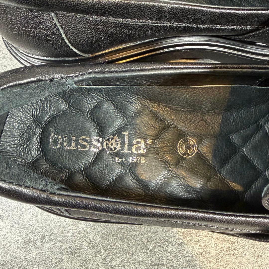 【極美品】bussola ブソラ ローファ－ ブラック レザー 本革 厚底 39