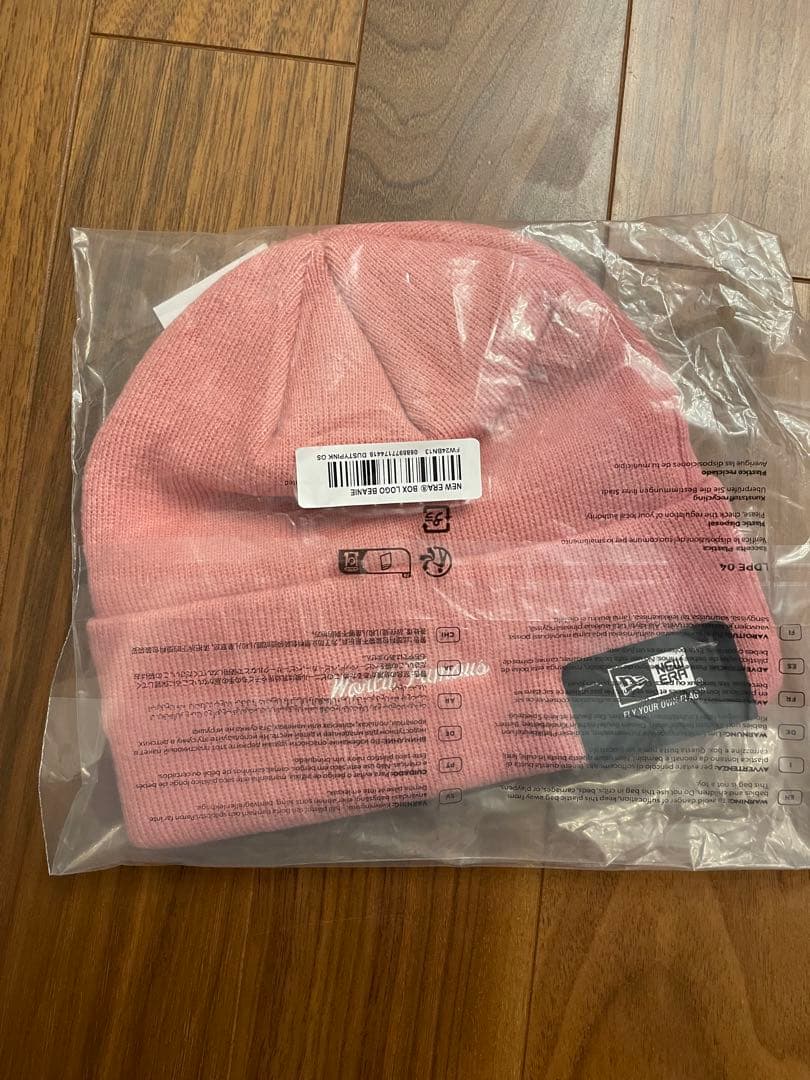 帽子 Supreme Box Logo Beanie NewERA Pink 24FW