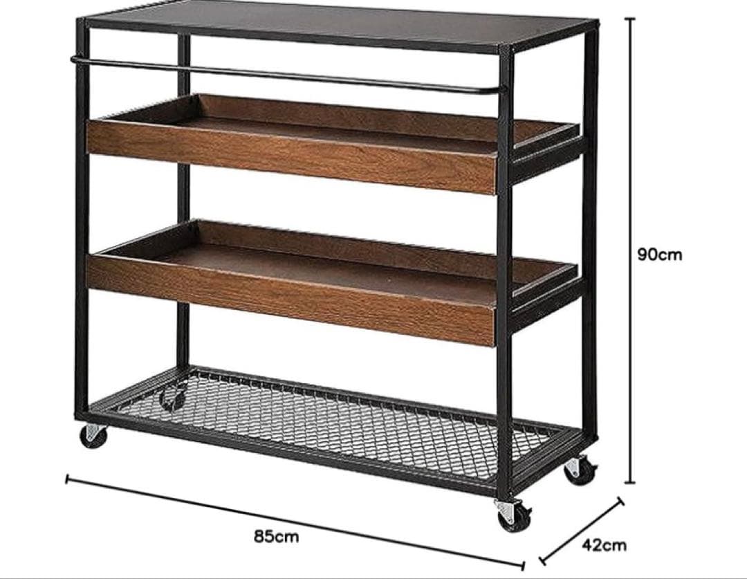 [anthem] ワゴンラック 85cm x 42cm x 90cm