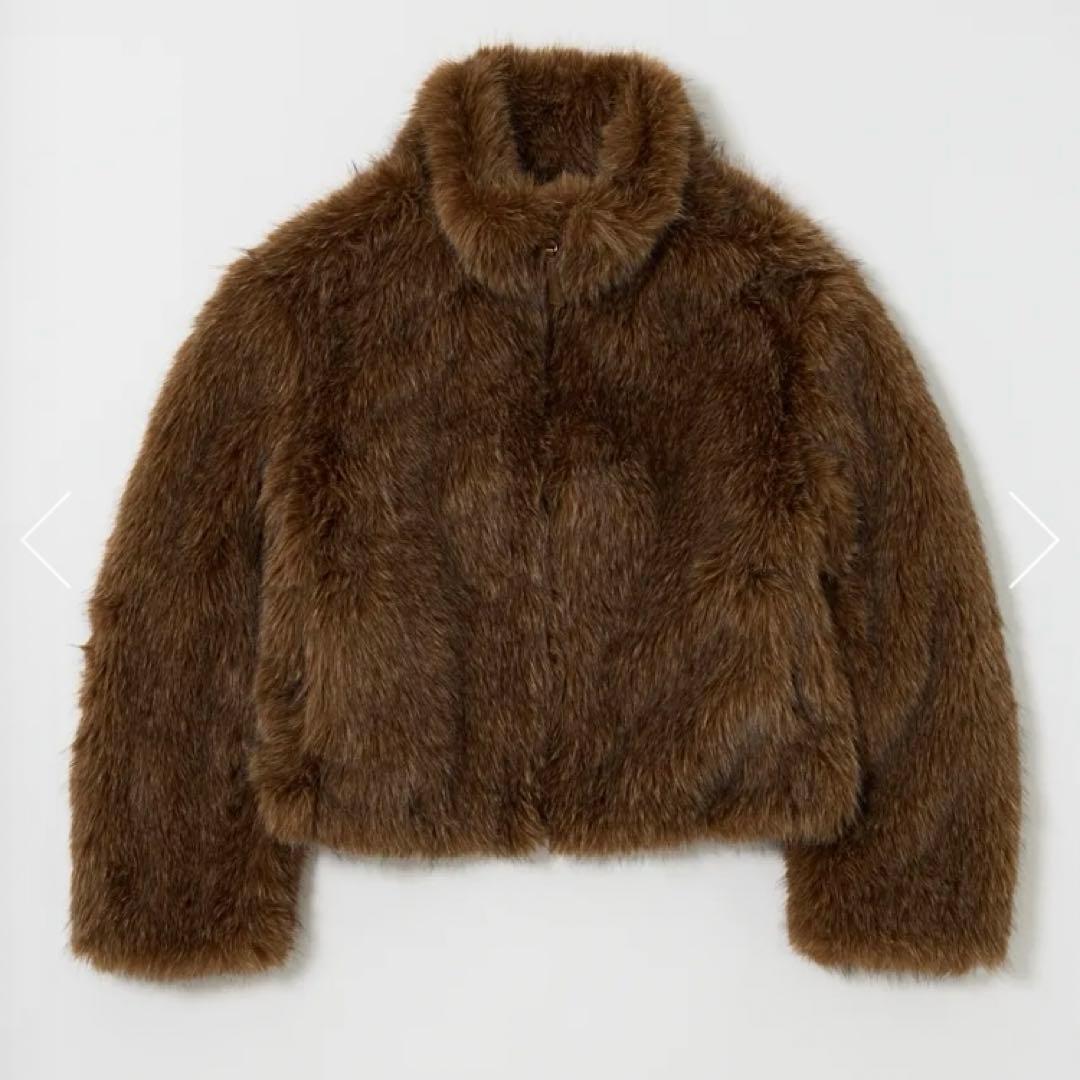 MOUSSY マウジーF/FUR STAND COLLARファー ジャケット