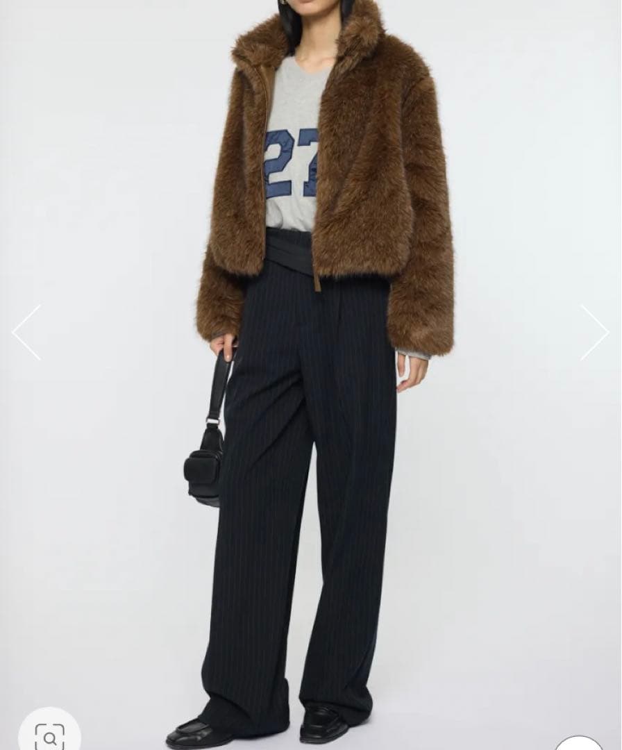 MOUSSY マウジーF/FUR STAND COLLARファー ジャケット
