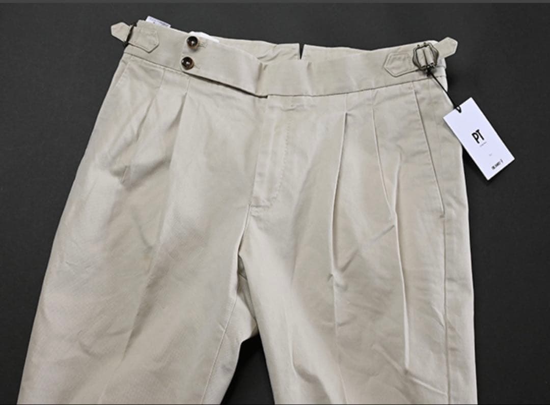 新品　PT TORINO（ピーティー トリノ）パンツ■オフホワイト　ベージュ48