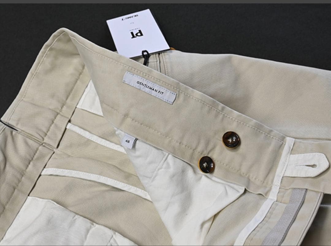 新品　PT TORINO（ピーティー トリノ）パンツ■オフホワイト　ベージュ48