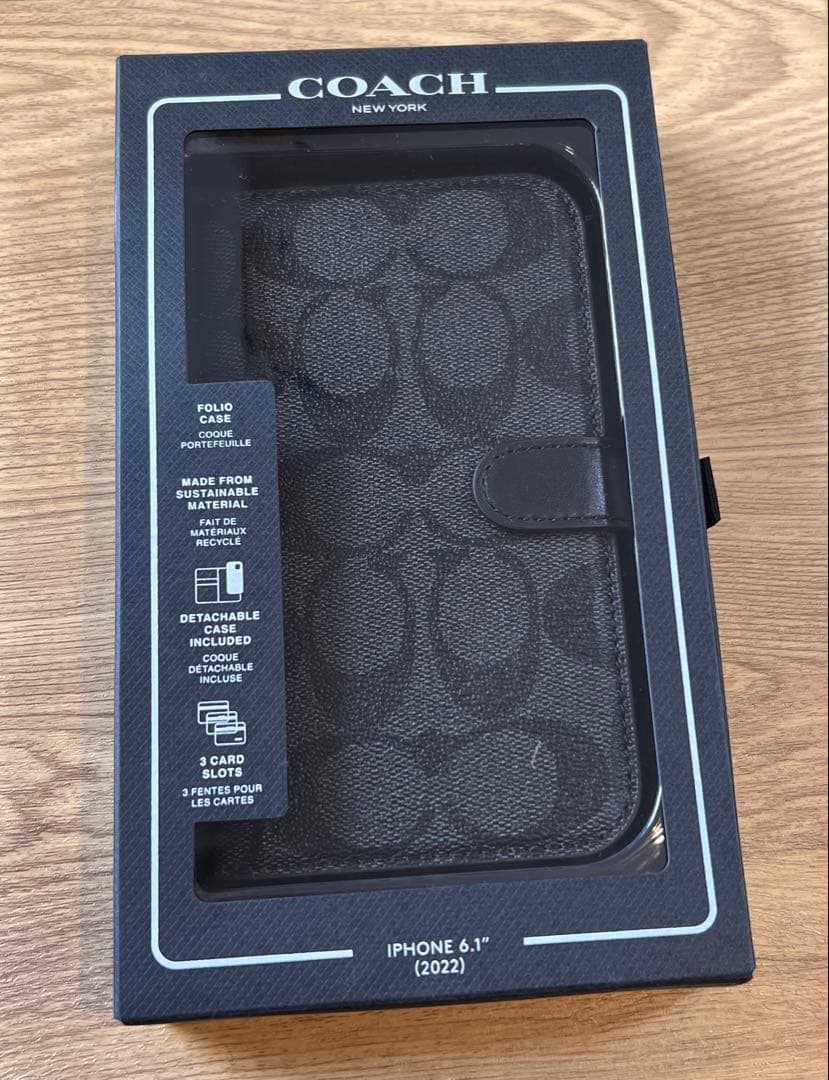 COACH 手帳型ケース　iPhone 13／iPhone 14対応　新品未使用