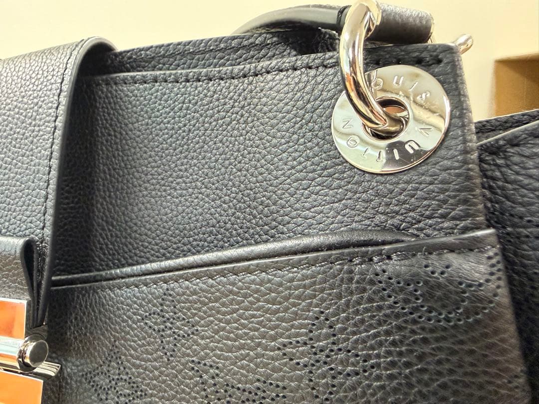 【LOUIS VUITTON】セーヴル バッグ　マヒナ ブラック