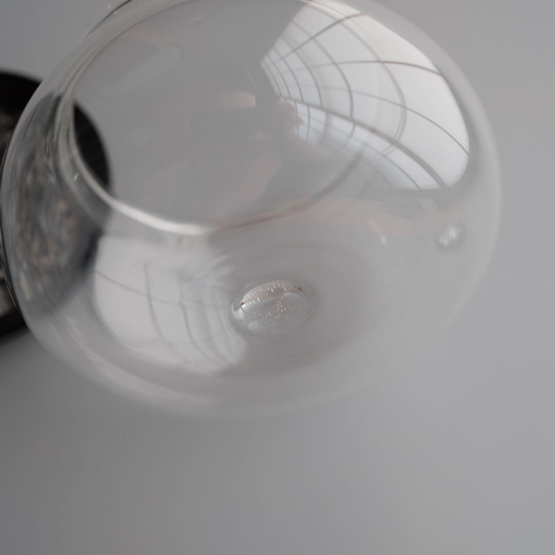 英国アンティーク1920年頃　純銀透かし彫り蓋ガラスポプリジャー 大型サイズ