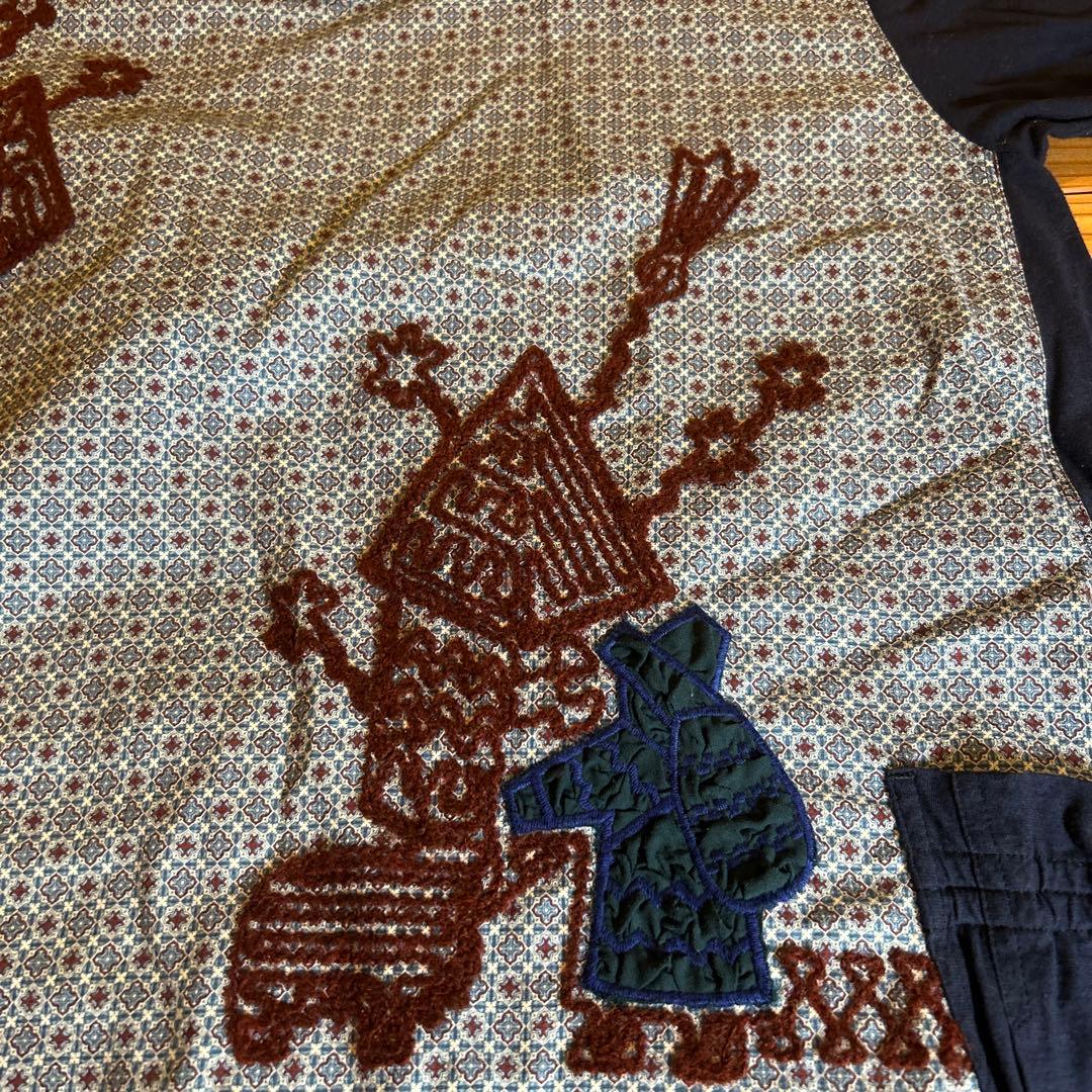 アン吉　チュニック 五分袖 ネイビー