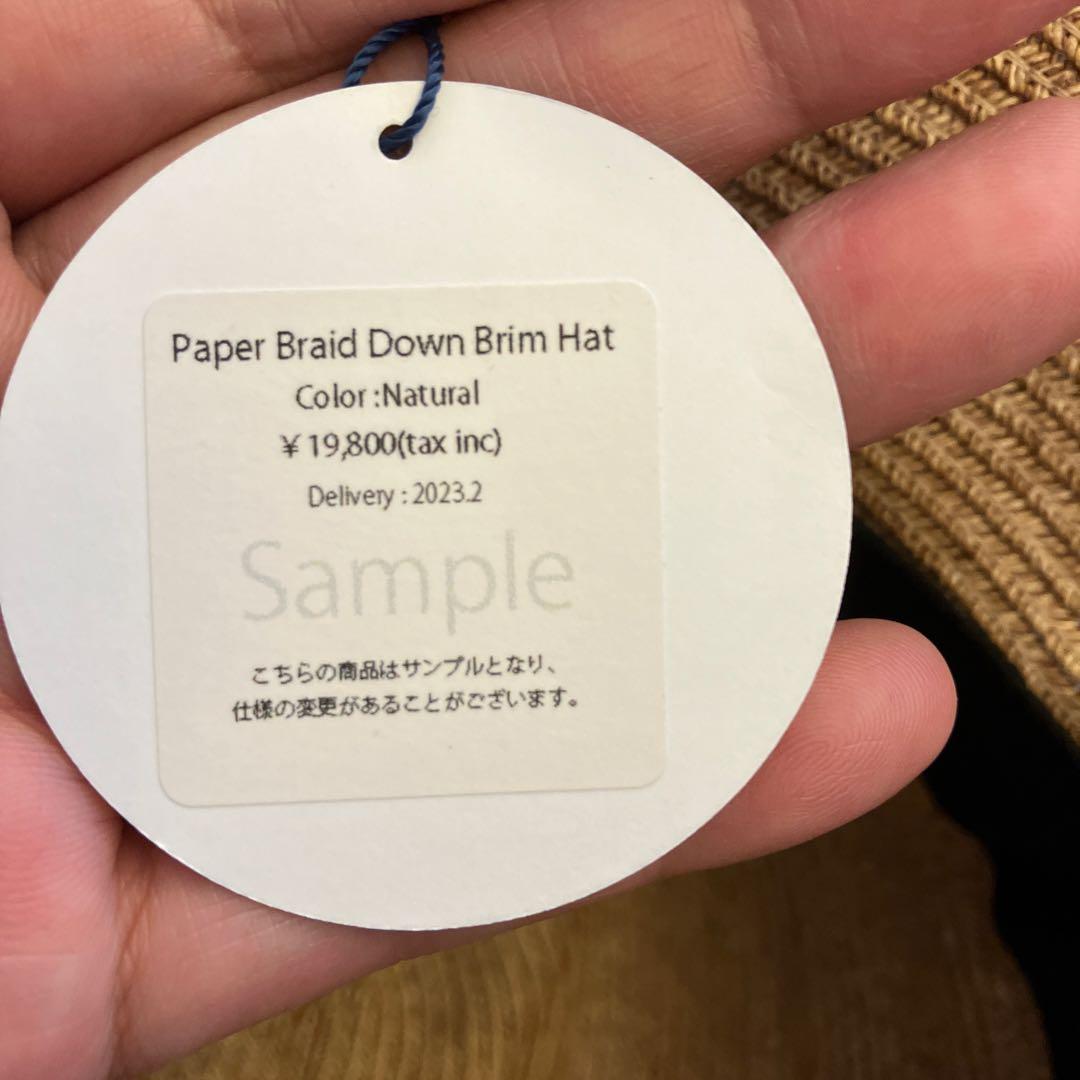 新品！marihojaマリホジャ PaperBraidDownBrimHat