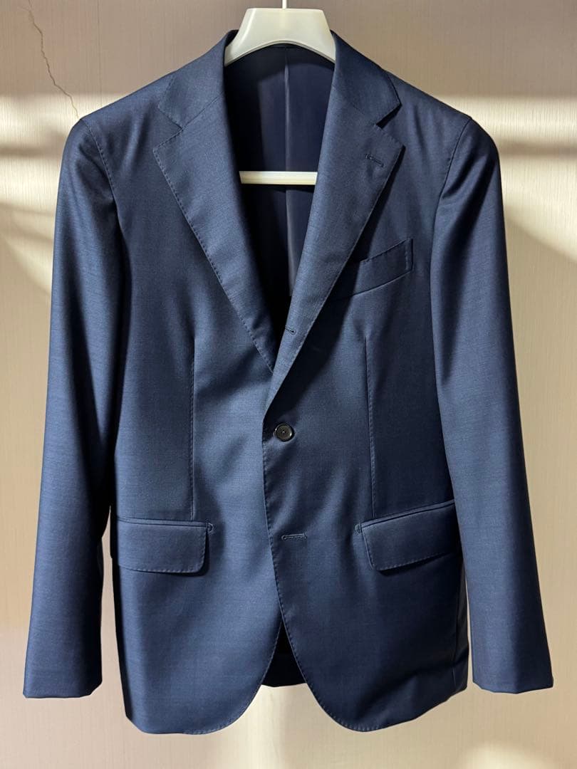 【美品】EDIFICE スーツ 上下セット ネイビー カノニコ size：44