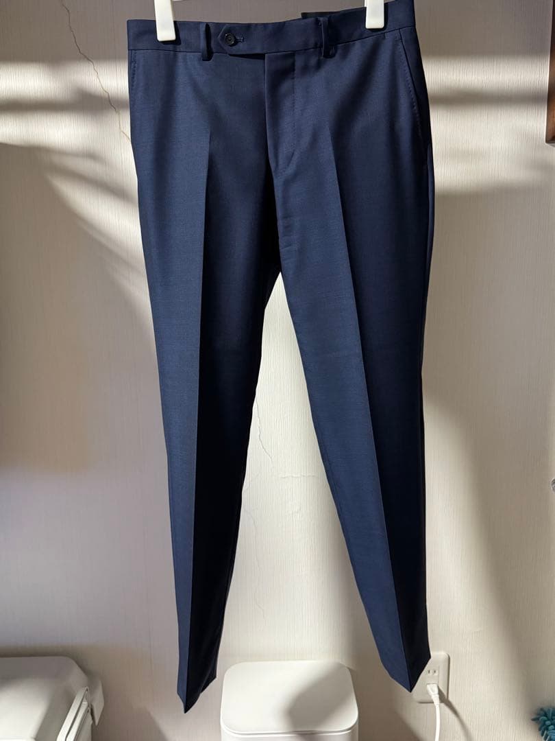 【美品】EDIFICE スーツ 上下セット ネイビー カノニコ size：44