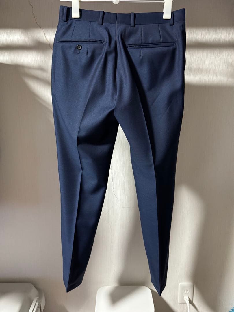 【美品】EDIFICE スーツ 上下セット ネイビー カノニコ size：44