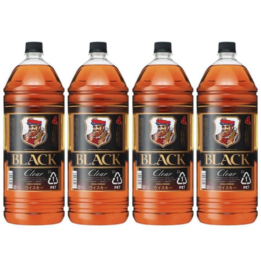 ブラックニッカクリア4Lの4本セット