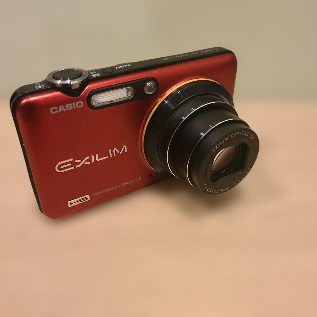 CASIO EXILIM EX-FC160S スマホ転送 動作確認済 レッド