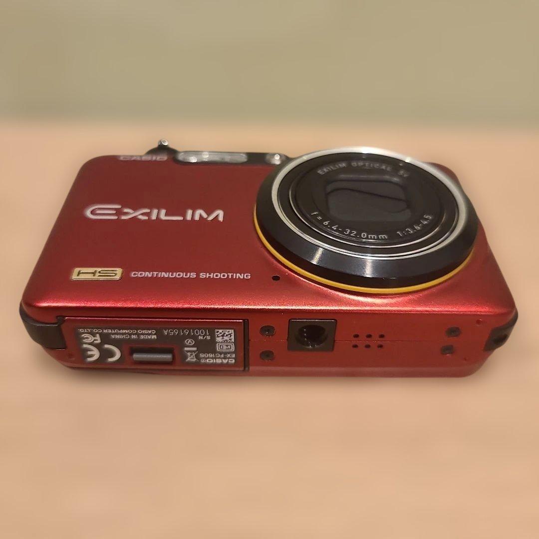 CASIO EXILIM EX-FC160S スマホ転送 動作確認済 レッド