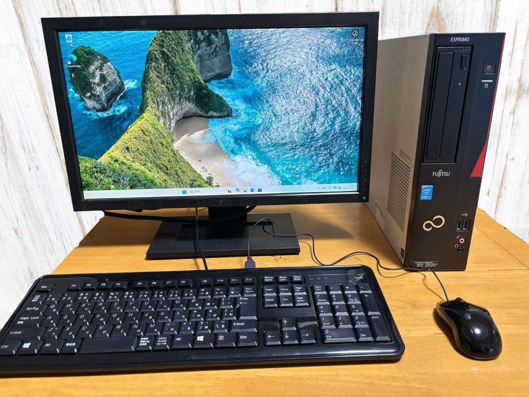 【整備済み】Windows11 富士通　デスクトップpc セット