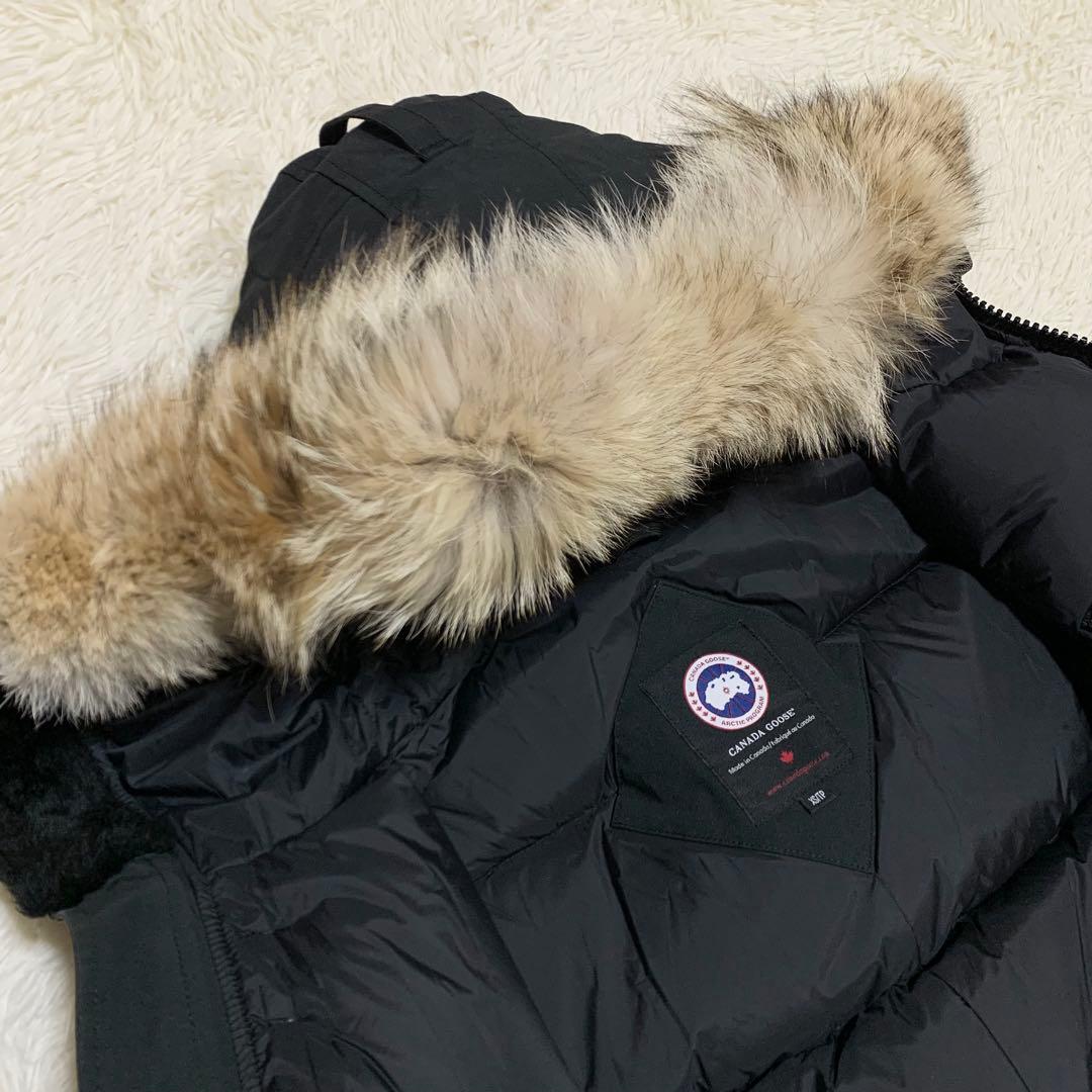 【美品】カナダグース ダウン ジャスパー 3438JM コヨーテ ブラック XS