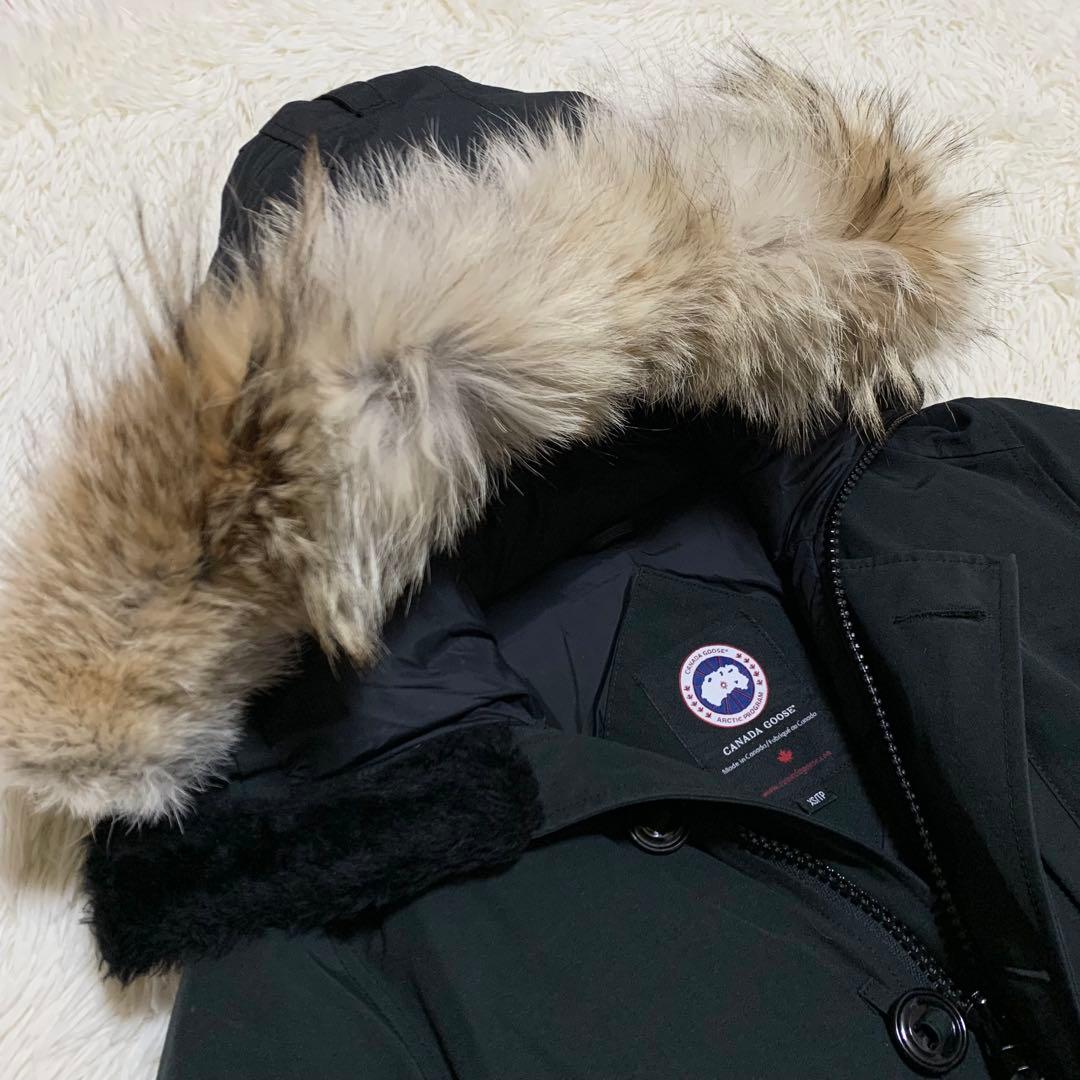 【美品】カナダグース ダウン ジャスパー 3438JM コヨーテ ブラック XS