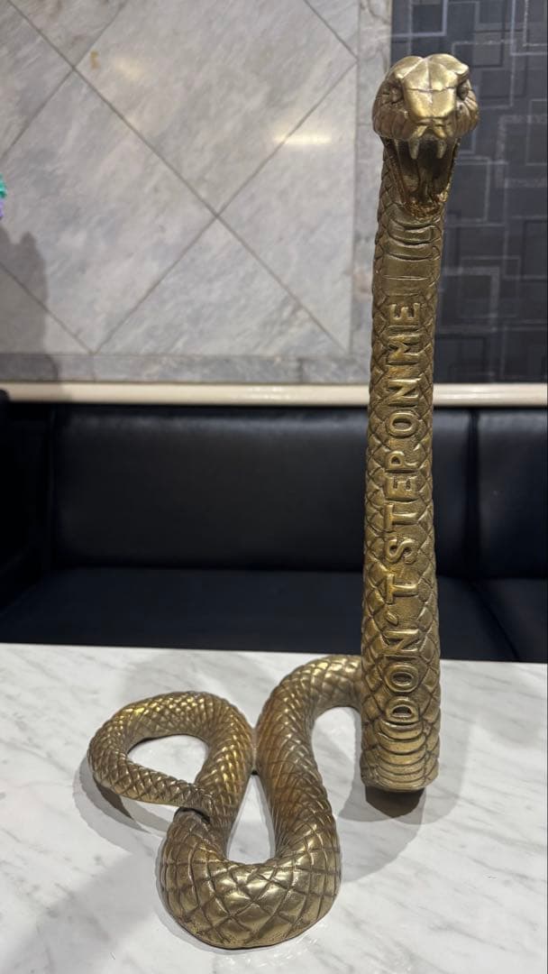 DIESEL スネーク オブジェ 置物 ゴールド インテリア 蛇