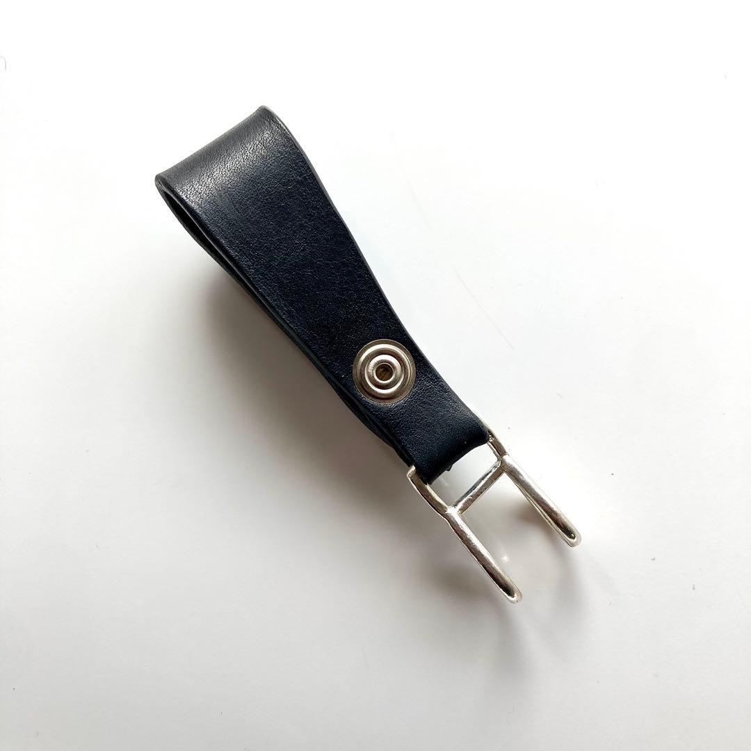 シルバー925 クロスボール　レザーベルト　BWＬ　トラッカーウォレット