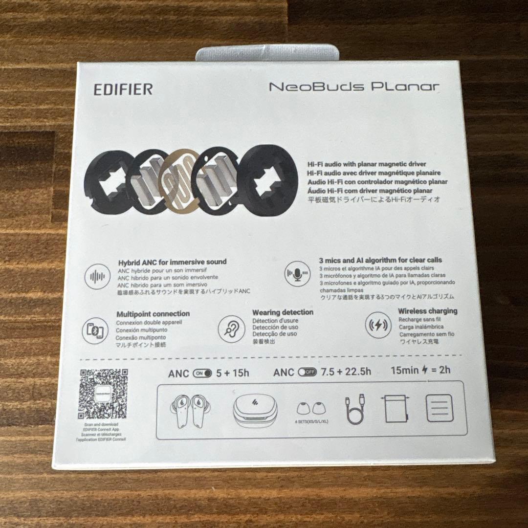 EDIFIER NeoBudsPlanar カナル型イヤホン　黒