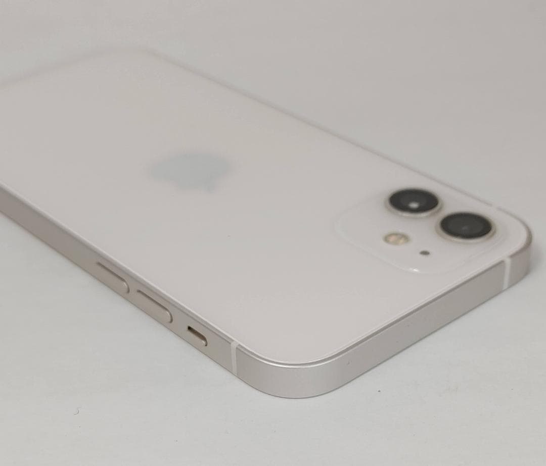 【判定○・simフリー・バッテリー100%】iPhone12・64GB ホワイト