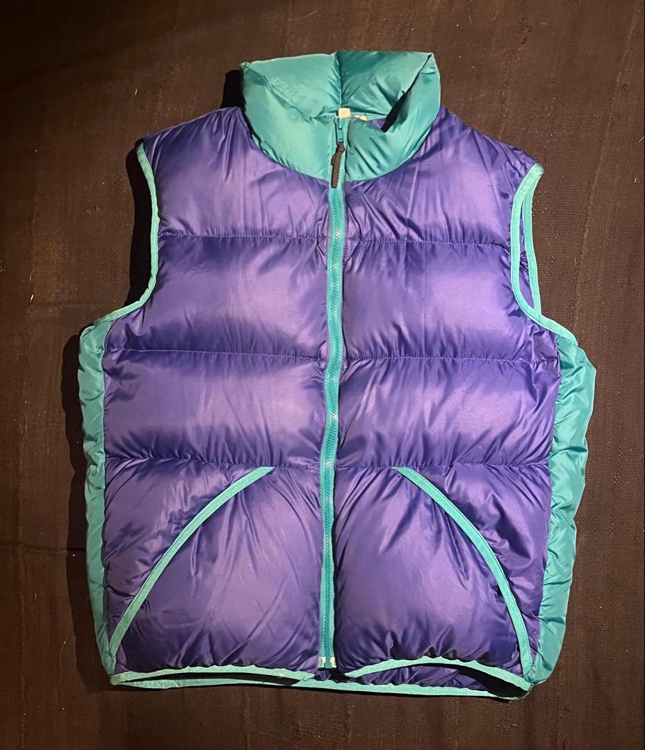 希少美品 80s アメリカ製 フェザードフレンズ ダウンベスト パープル