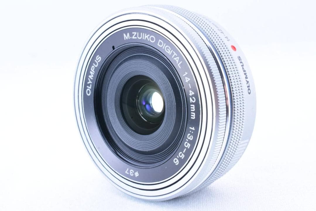 【❄電動ズーム】オリンパス 14-42mm EZ パンケーキレンズ フィルター付