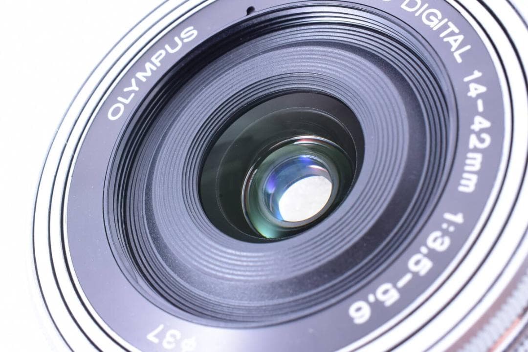 【❄電動ズーム】オリンパス 14-42mm EZ パンケーキレンズ フィルター付