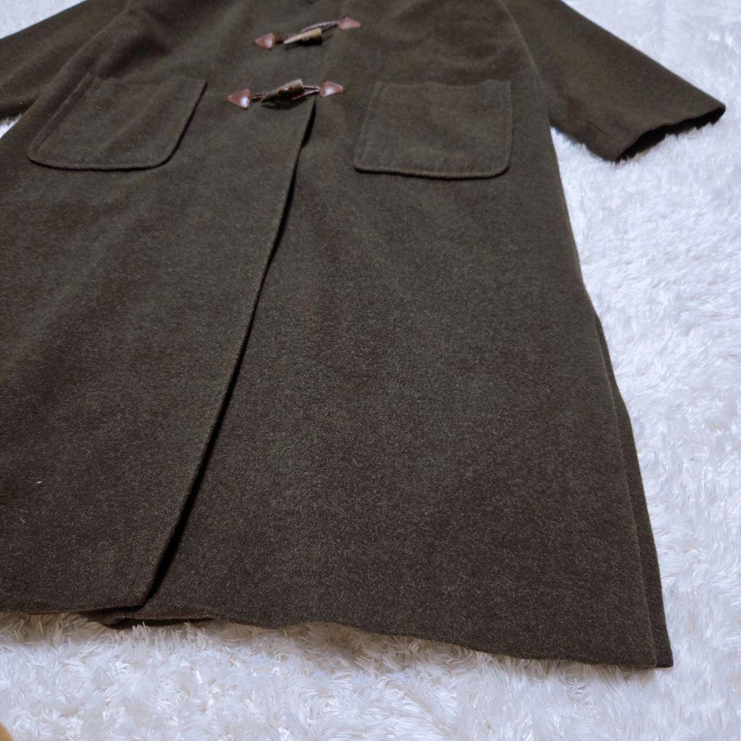 【キース】 ダッフルコート ロングコート ウールコートフード付き カーキ 深緑