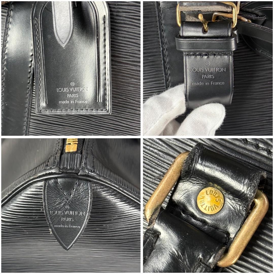 外観美品 LOUIS VUITTON 名作 キーポル45 エピ ノワール