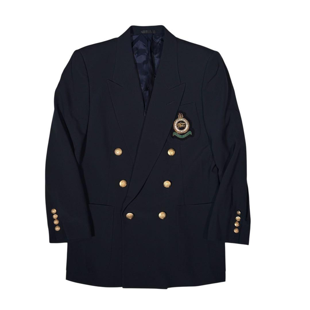 【レア】BURBERRYS ヴィンテージ 金ボタン 紺ブレザー M