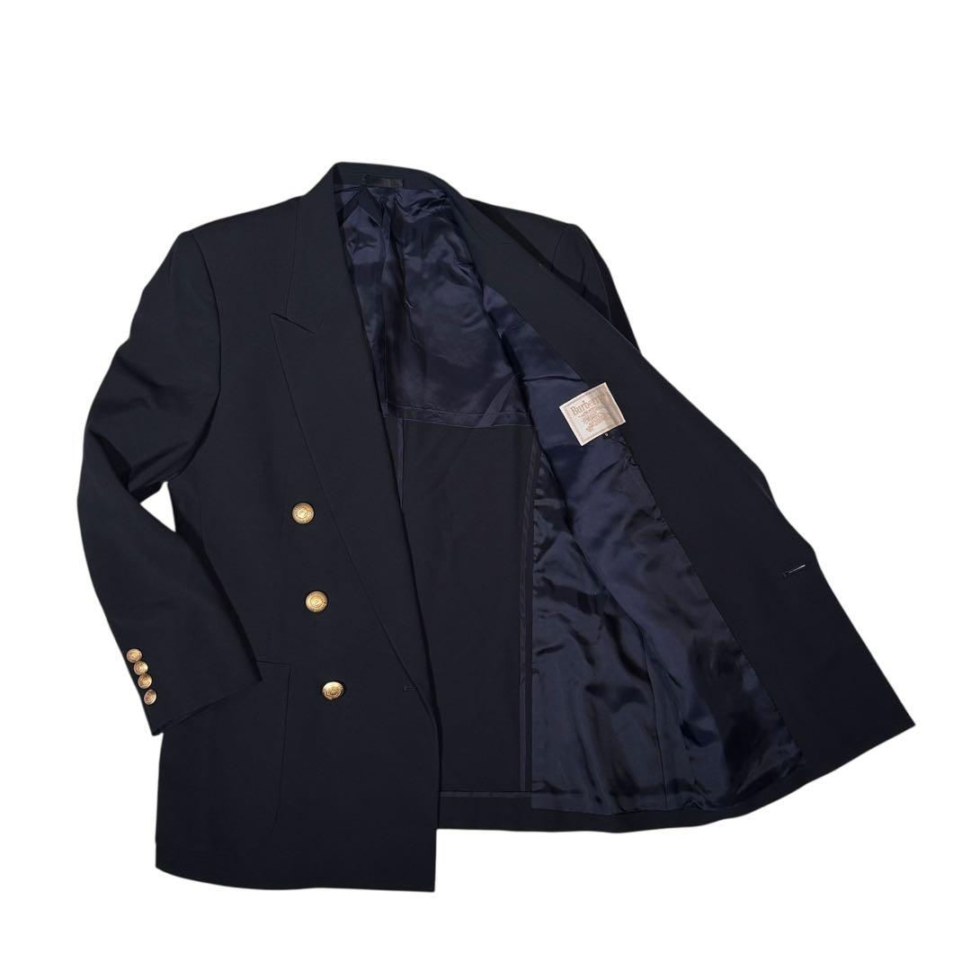 【レア】BURBERRYS ヴィンテージ 金ボタン 紺ブレザー M
