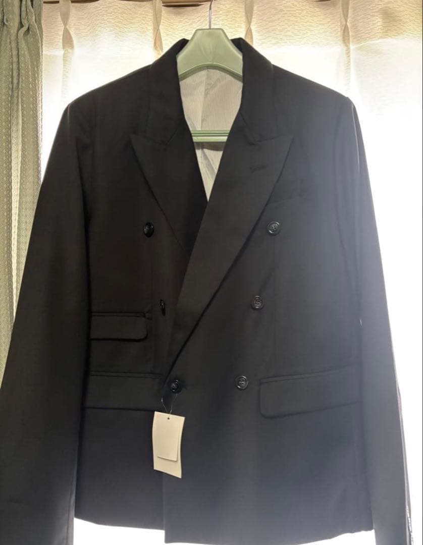 camphorwood ダブルブレストピークドラペルテーラードジャケット