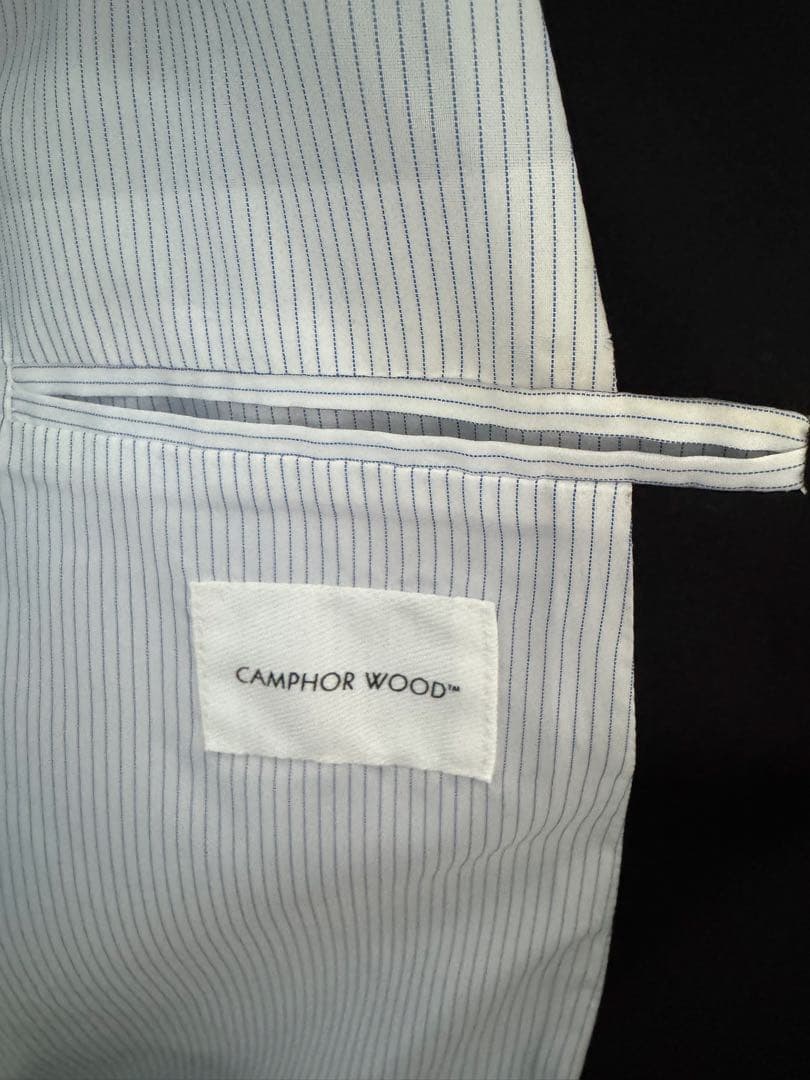 camphorwood ダブルブレストピークドラペルテーラードジャケット