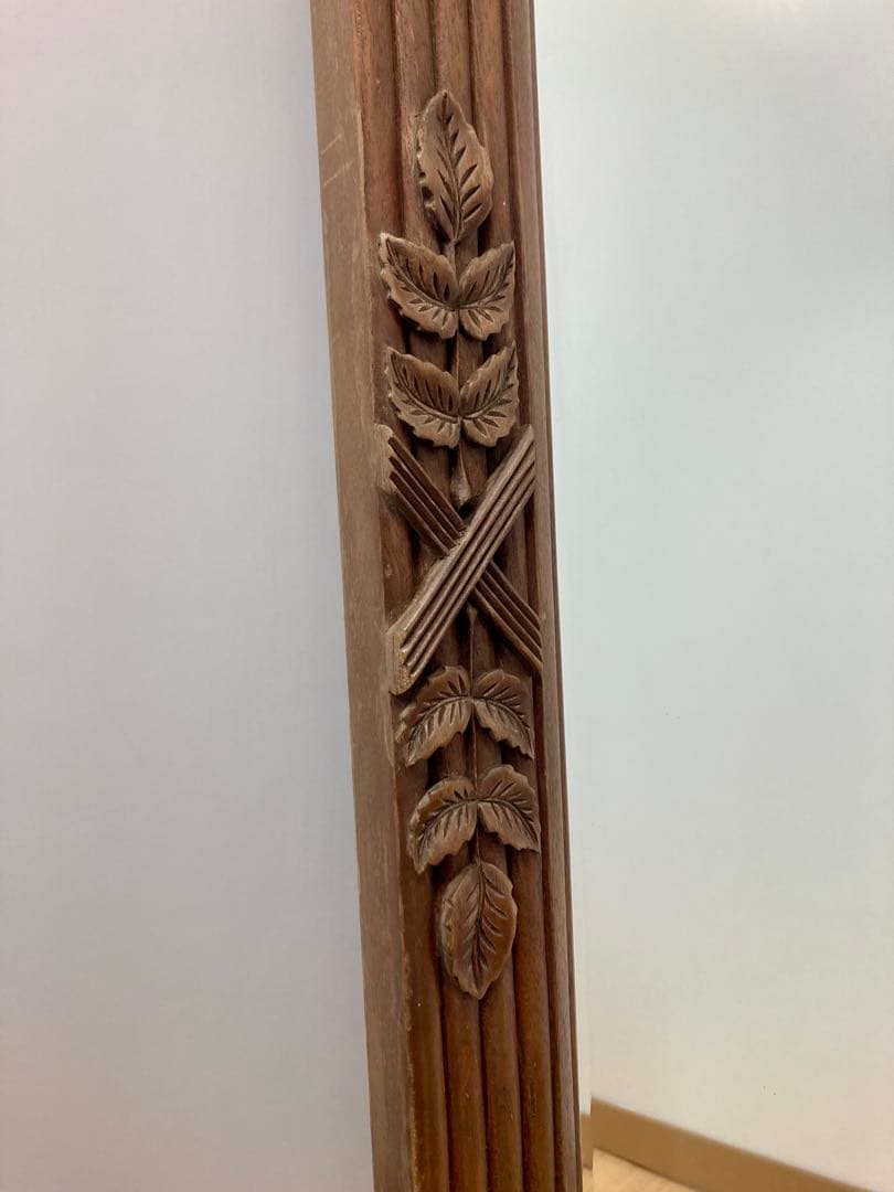 木製フレームスタンドミラー