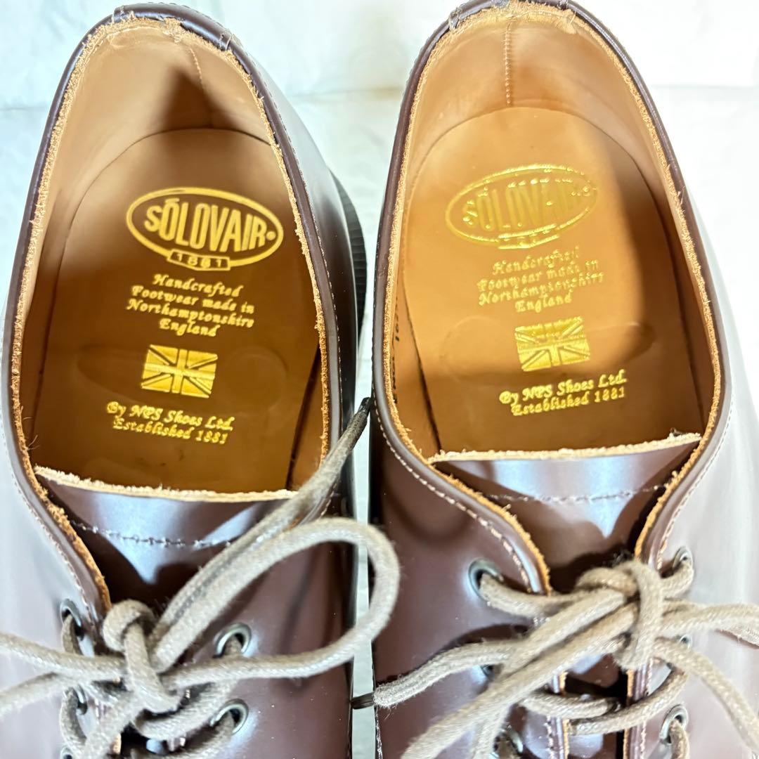 SOLOVAIRソロヴェアー ダークブラウン レザー ドレスシューズ 26cm