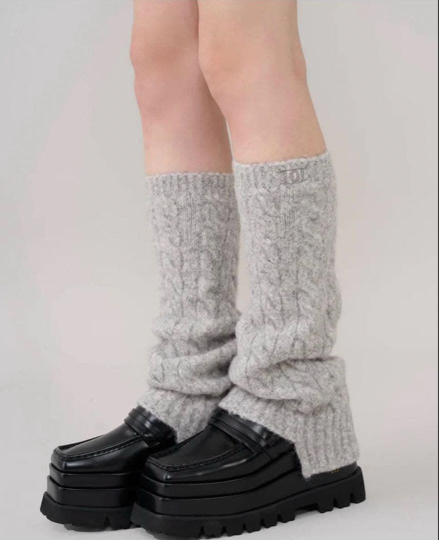 【即日発送】ダーリッチ　レッグウォーマー　グレー